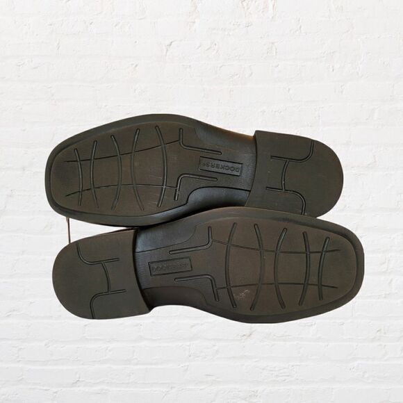 Dockers Men's Size 10 Brown Leather Square Toe Oxfords with Comfort Heels - Picture 10 of 13